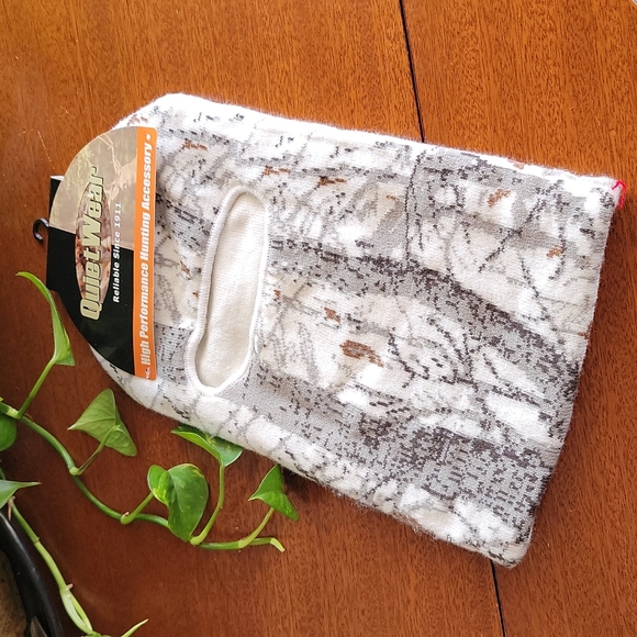 🦌 QUIETWEAR Camo Digital HUNTING BEANIE face cover warmer ski snow  Mask - Picture 2 of 8